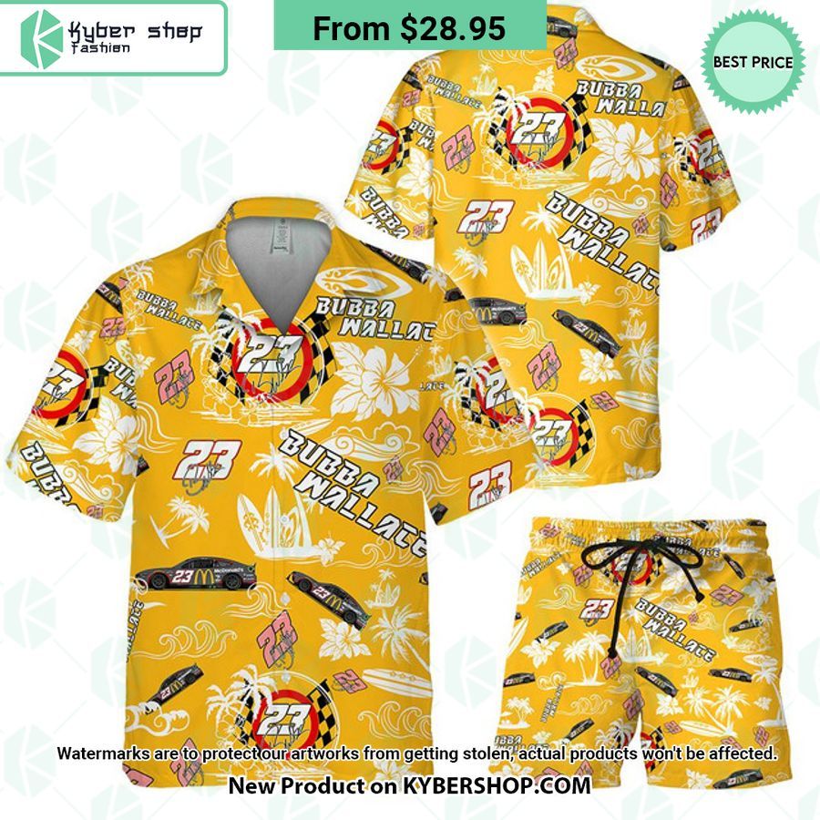Bubba Wallace NASCAR Racing Hawaiian Shirt