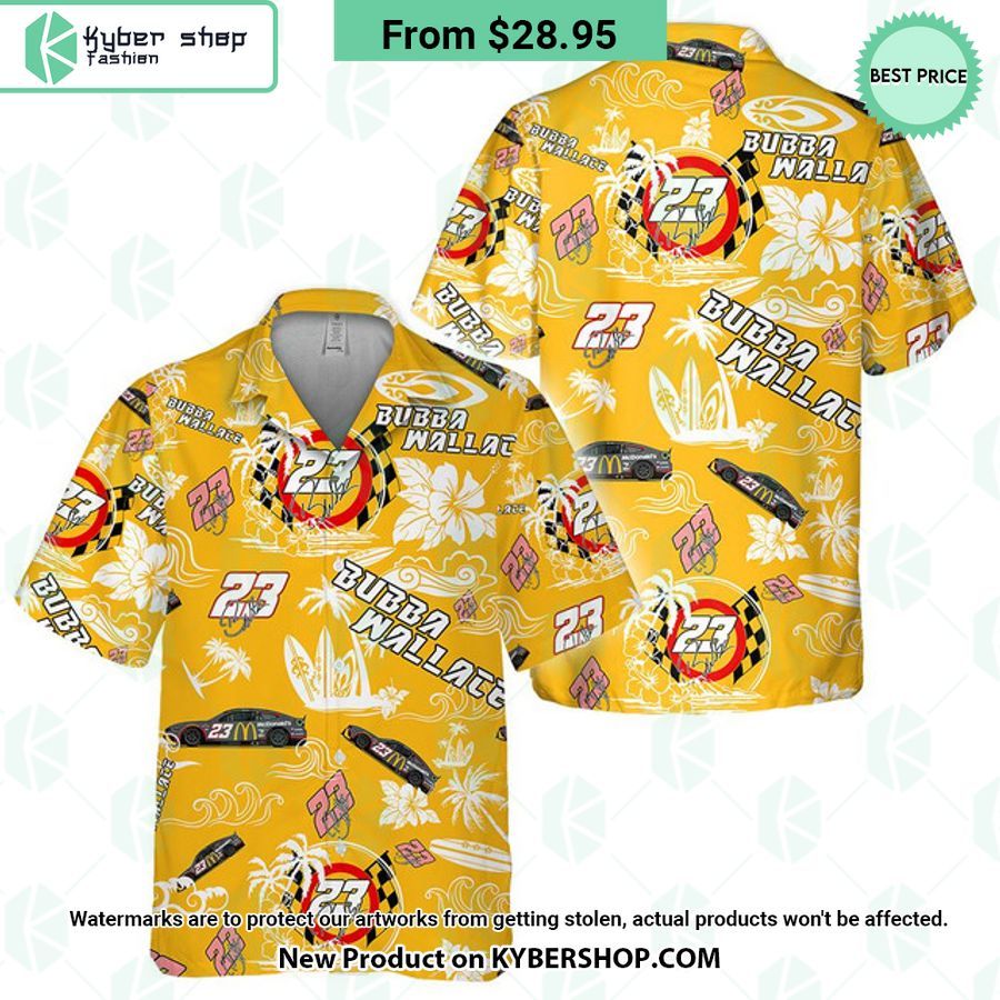 Bubba Wallace NASCAR Racing Hawaiian Shirt