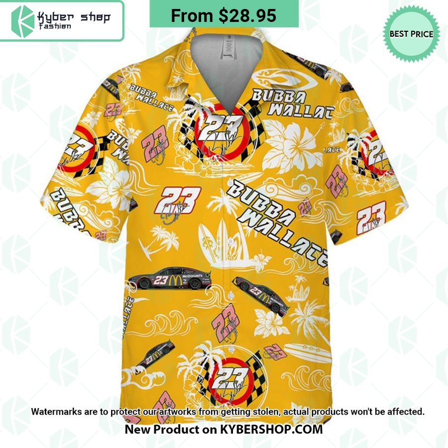 Bubba Wallace NASCAR Racing Hawaiian Shirt