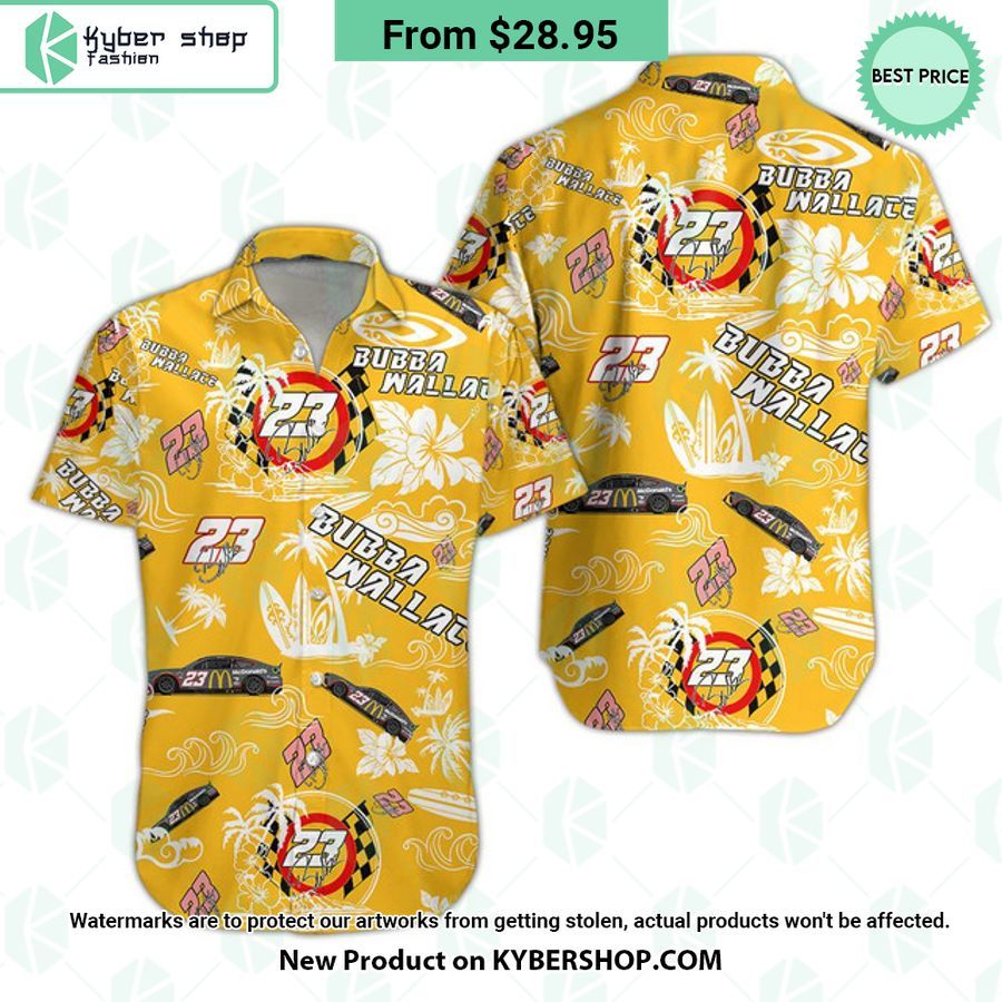 Bubba Wallace NASCAR Racing Hawaiian Shirt