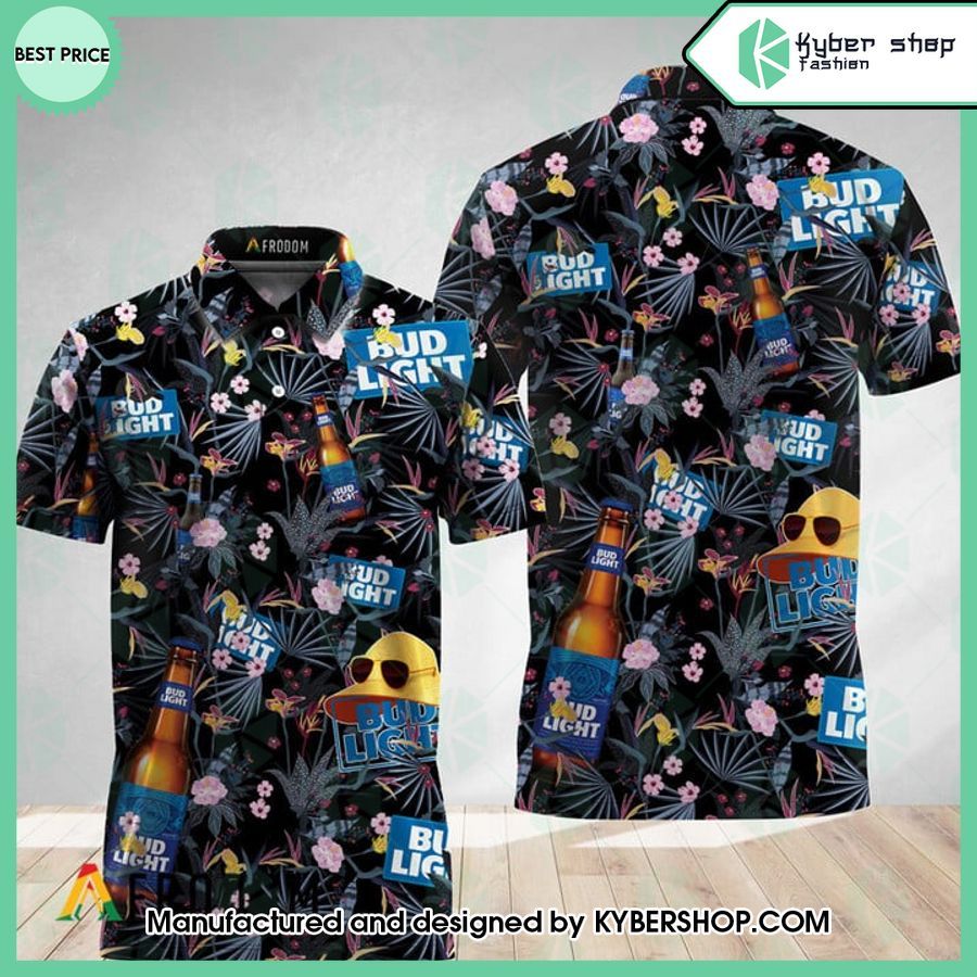 Bud Light Black Palm Polo
