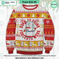 Budweiser Born To Drink Ugly Christmas Sweater