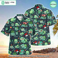 Bulbasaur Pattern Hawaiian Shirt Shorts