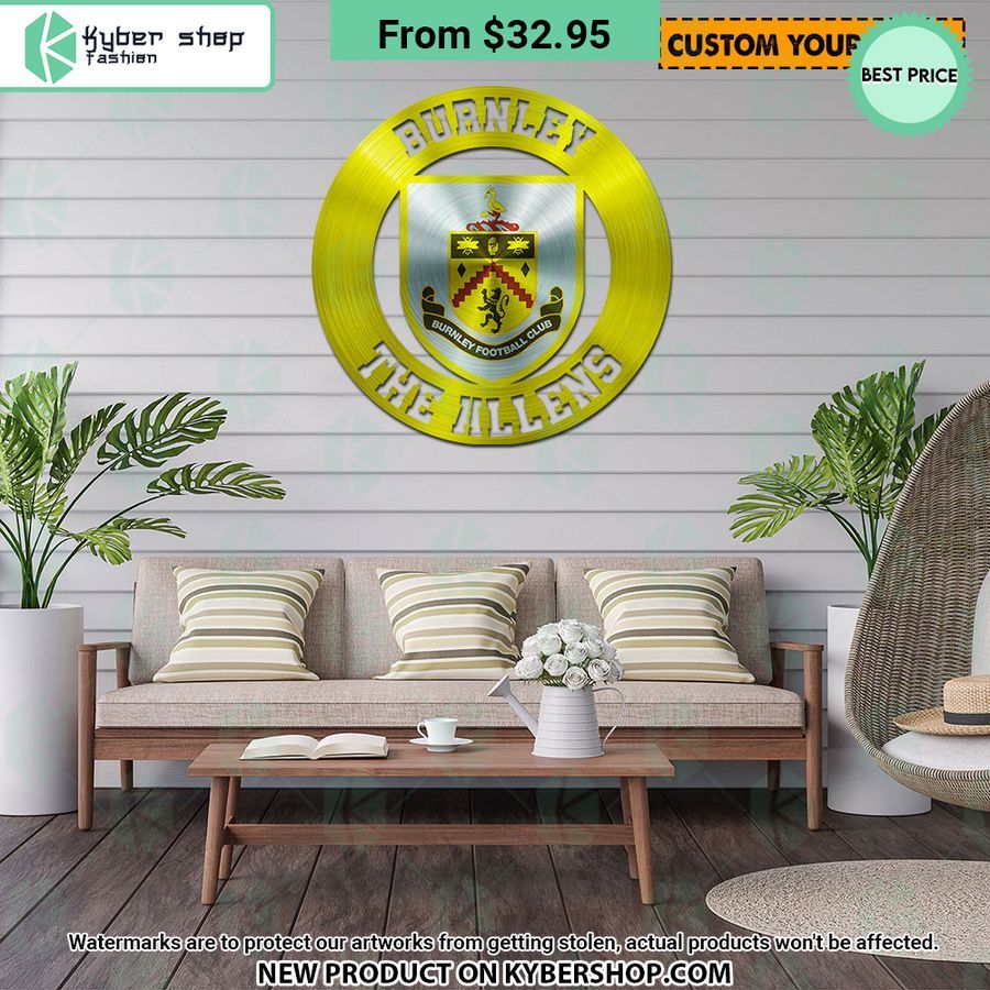 Burnley CUSTOM Metal Sign