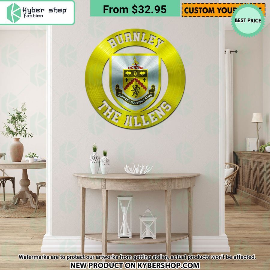 Burnley CUSTOM Metal Sign