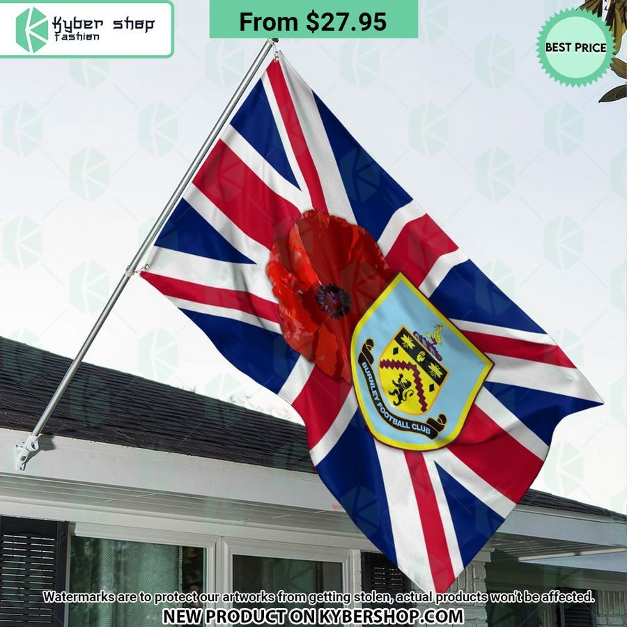 Burnley FC Remembrance day Flag