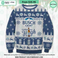 Busch Light Make Me High Ugly Christmas Sweater
