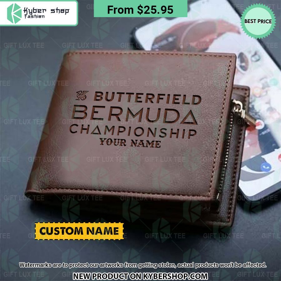 Butterfield Bermuda Championship CUSTOM Leather Wallet