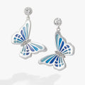 Butterfly Crystal Drop Earrings T-Shirts