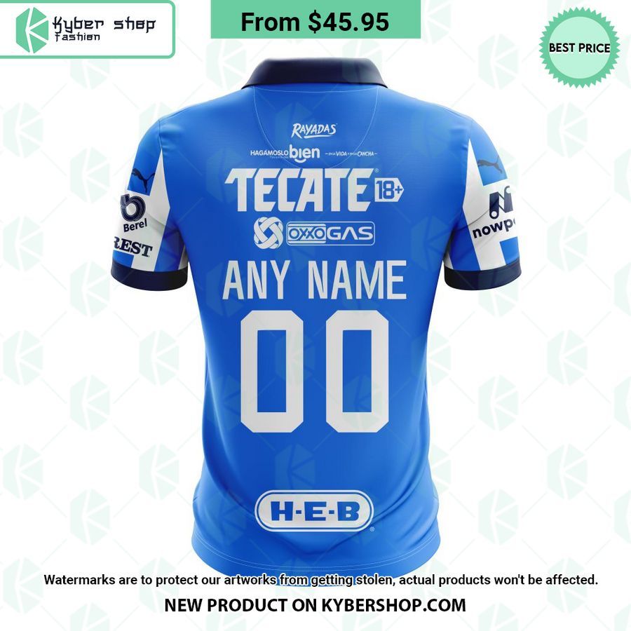 C.F. Monterrey 2023-2024 Home Liga MX CUSTOM Polo Shirt