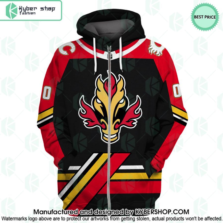 Calgary Flames Reverse Retro Jerseys CUSTOM Hoodie