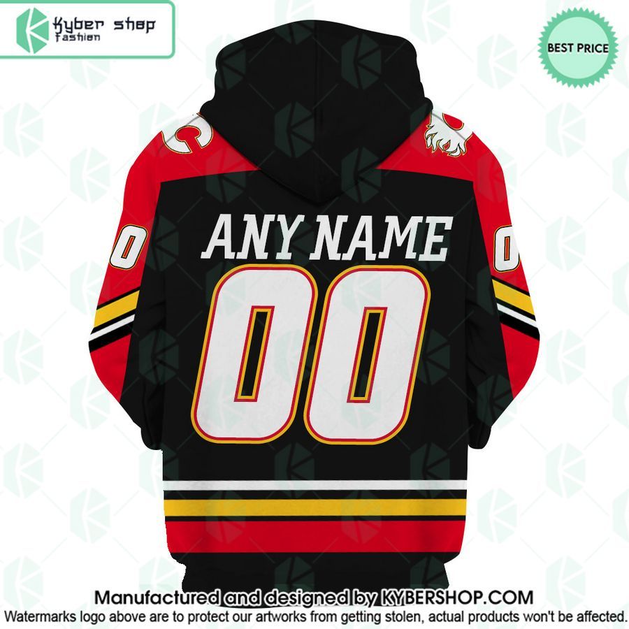 Calgary Flames Reverse Retro Jerseys CUSTOM Hoodie