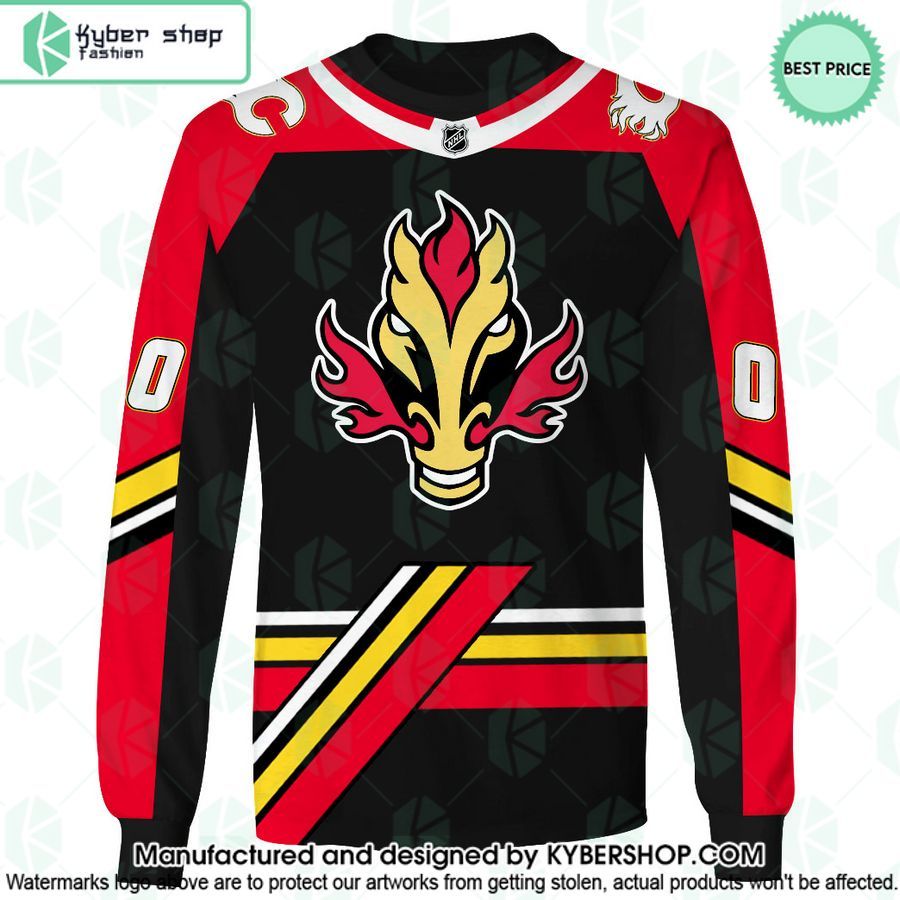 Calgary Flames Reverse Retro Jerseys CUSTOM Hoodie