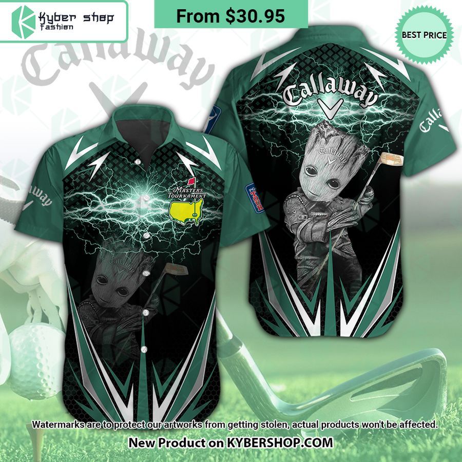 Callaway Masters Tournament Baby Groot Hawaiian Shirt
