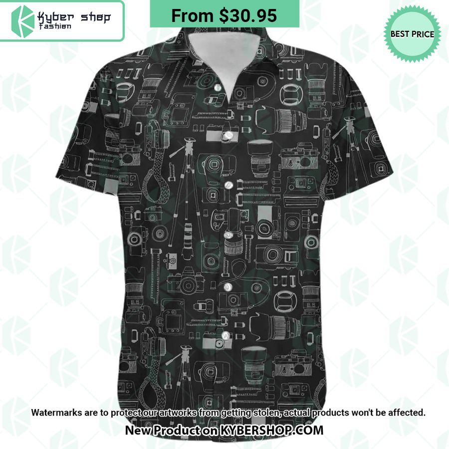 Camera pattern Hawaiian Shirt