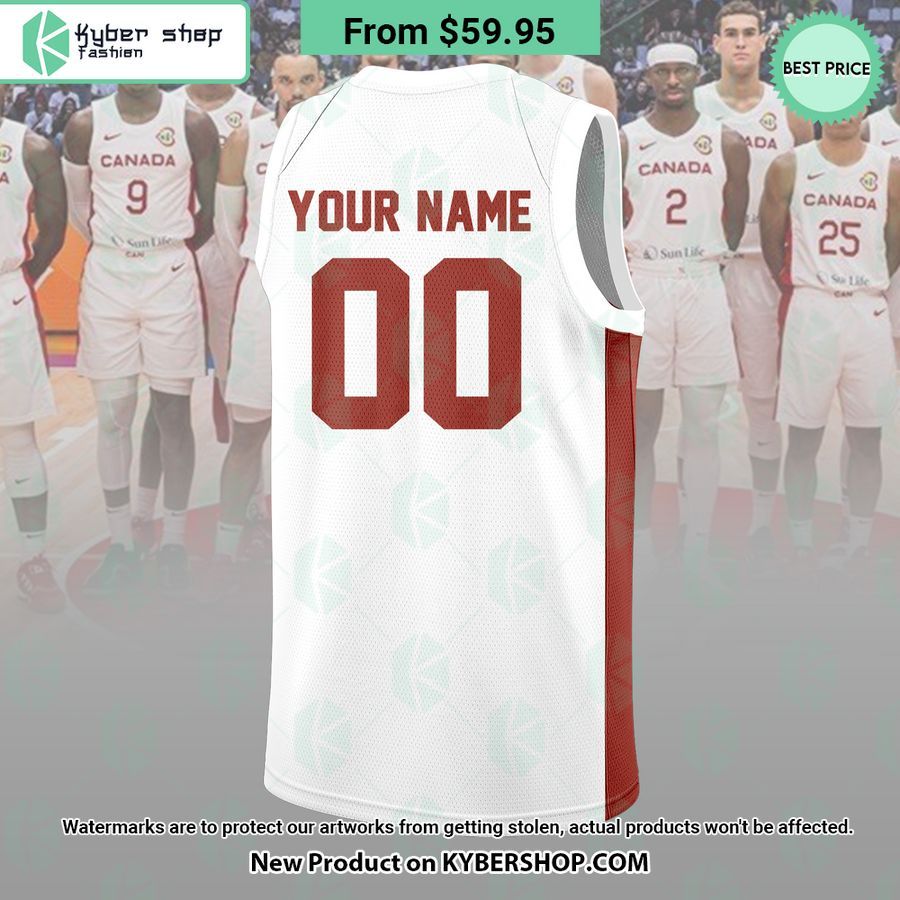 Canada FIBA Basketball World Cup 2023 CUSTOM Basketball Jersey, Cap