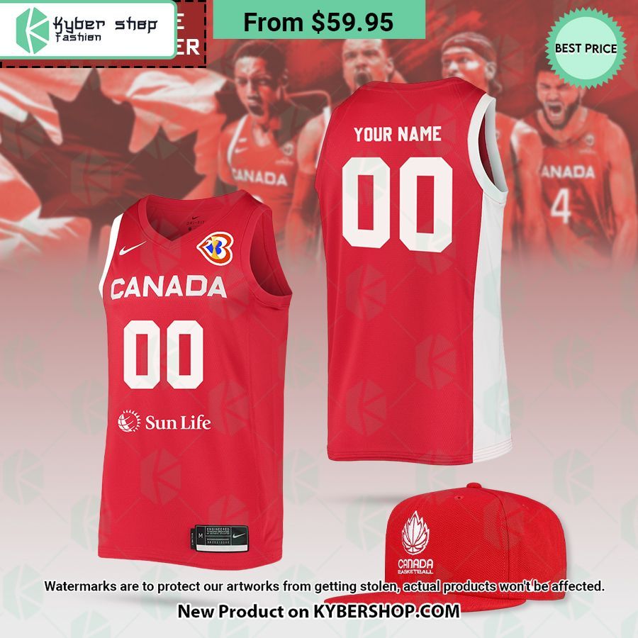 Canada FIBA Basketball World Cup 2023 CUSTOM Basketball Jersey