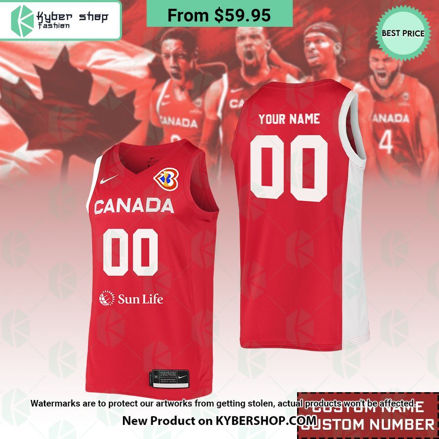 Canada FIBA Basketball World Cup 2023 CUSTOM Basketball Jersey