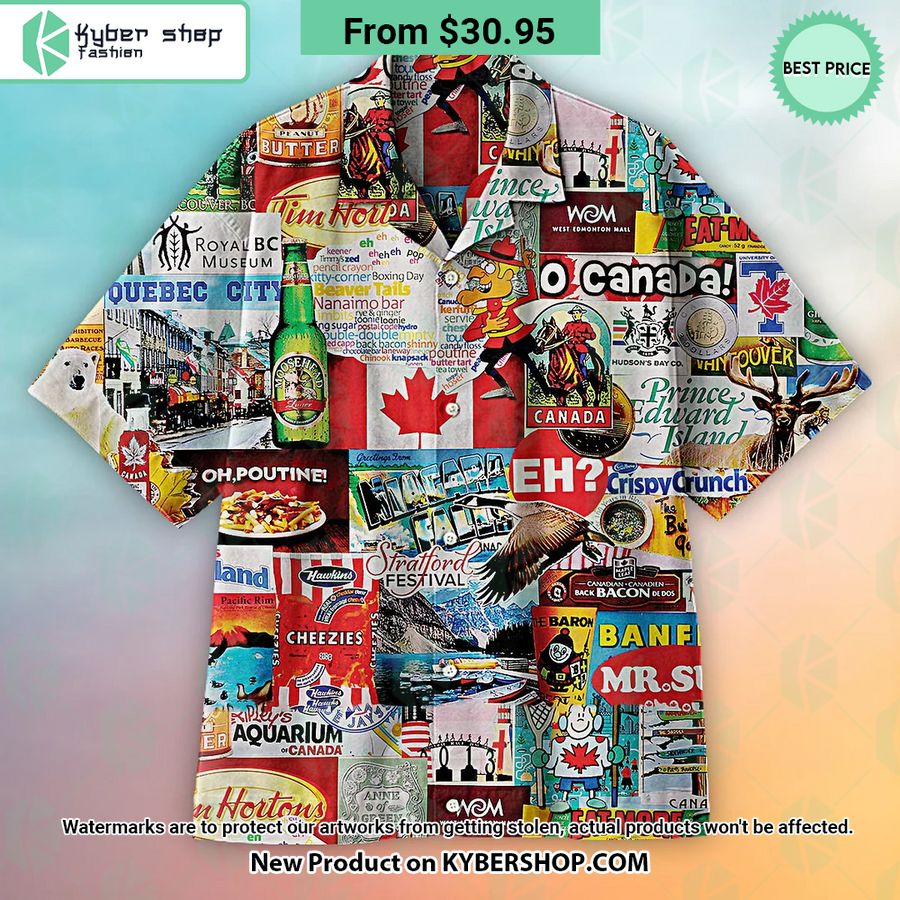 Canada Poster Hawaiian shirt