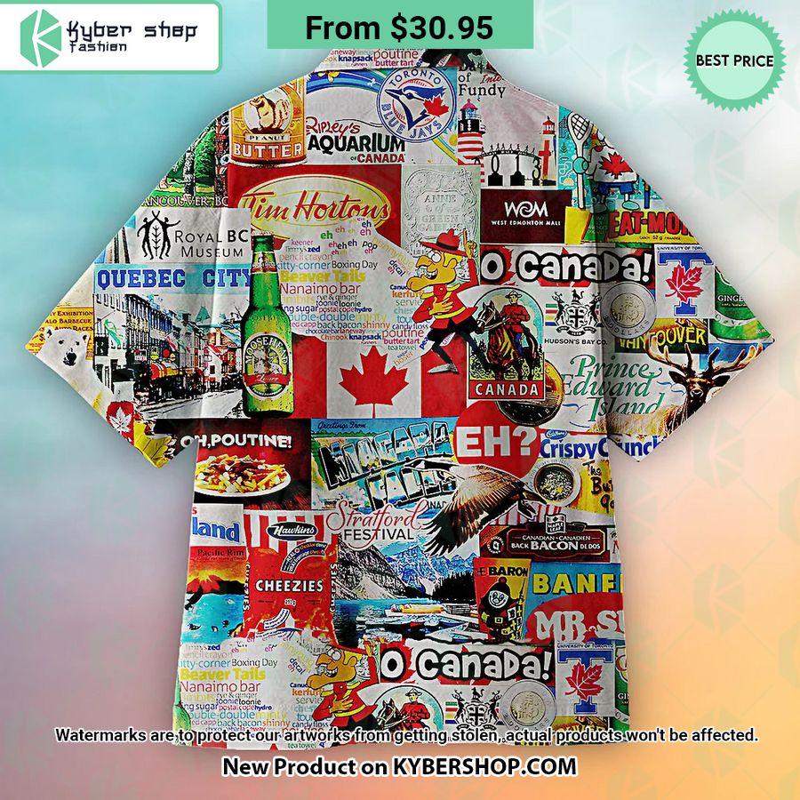 Canada Poster Hawaiian shirt