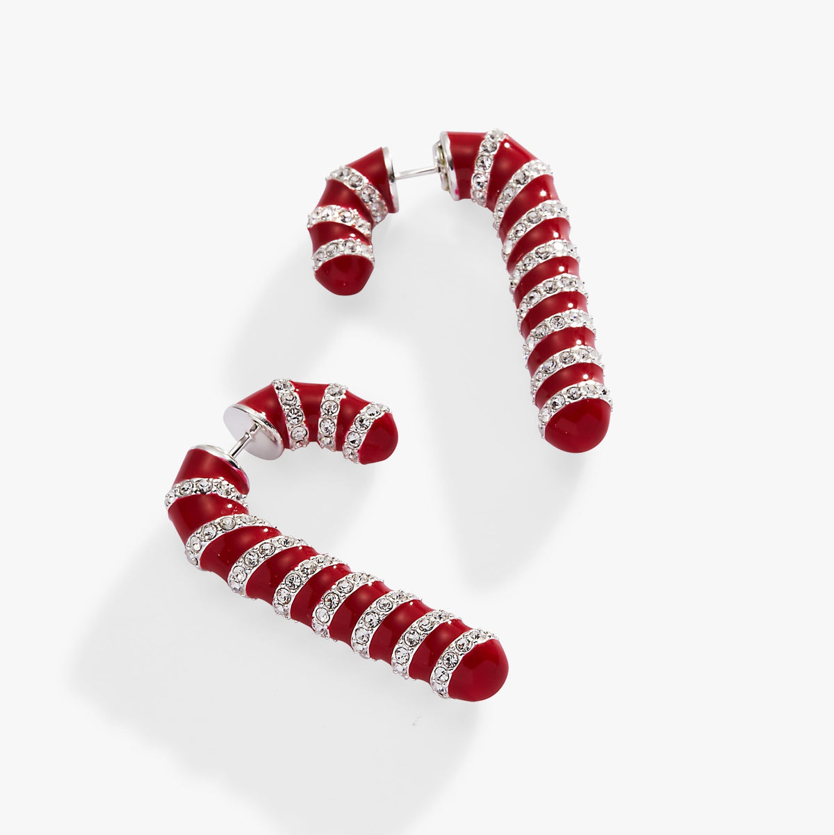 Candy Cane Front Back Earrings T-Shirts