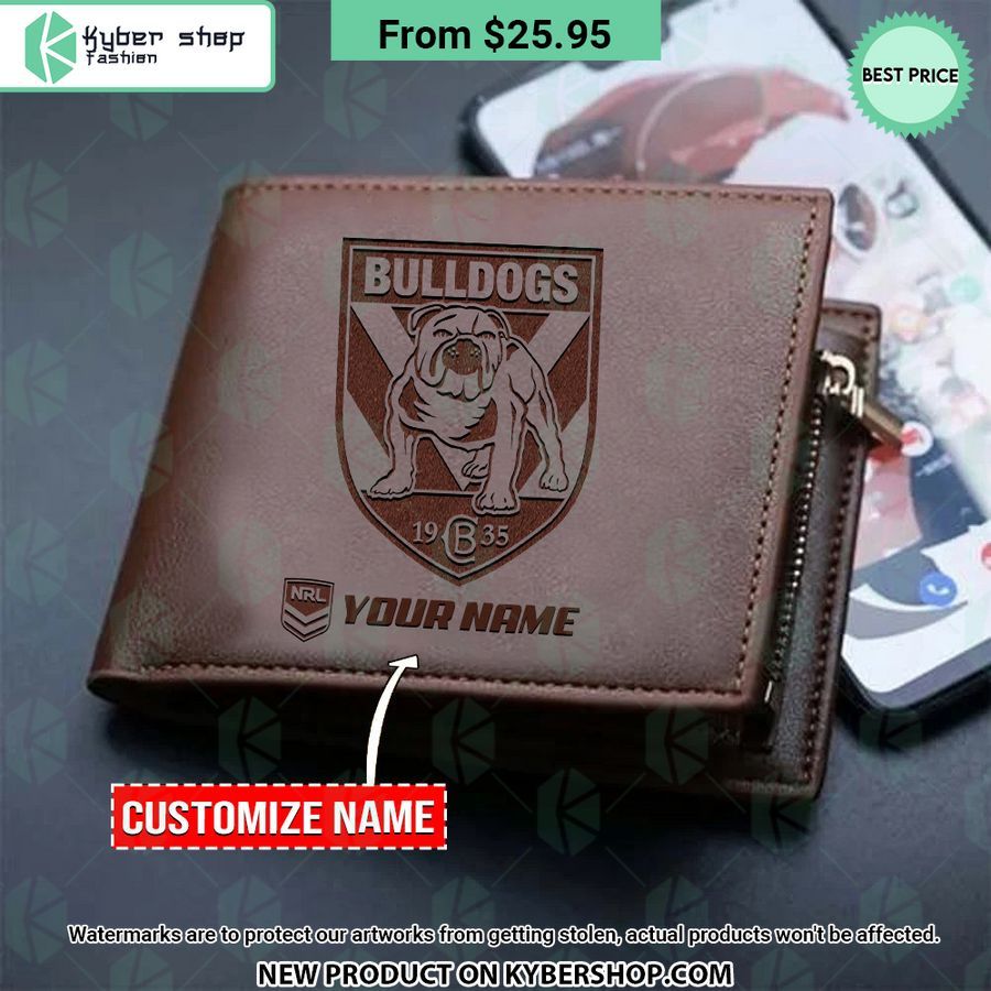 Canterbury-Bankstown Bulldogs NRL Leather Wallet