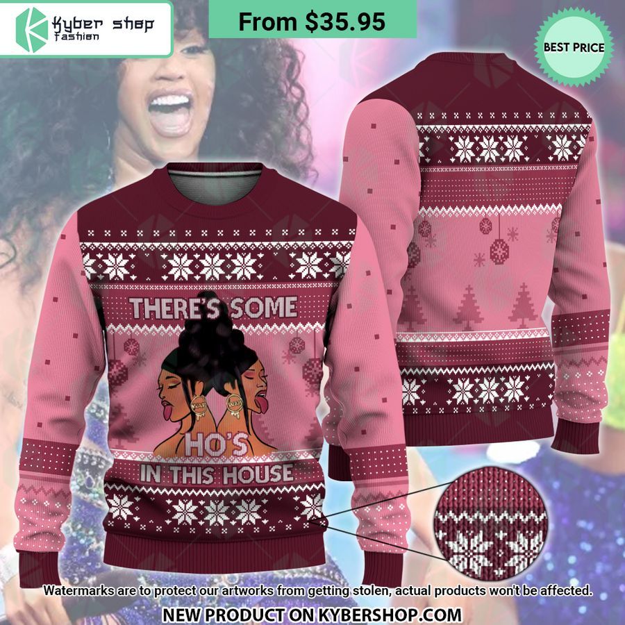 Cardi B There’s Some Ho’s In This House Ugly Christmas Sweater