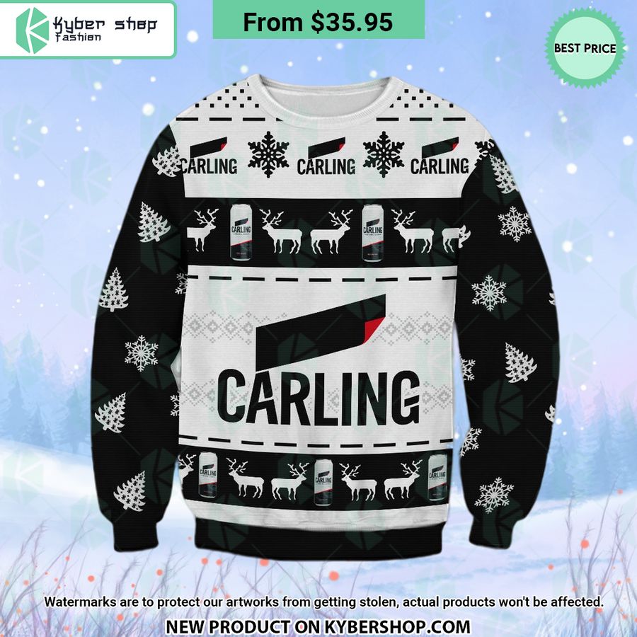 Carling Beer Christmas Sweater