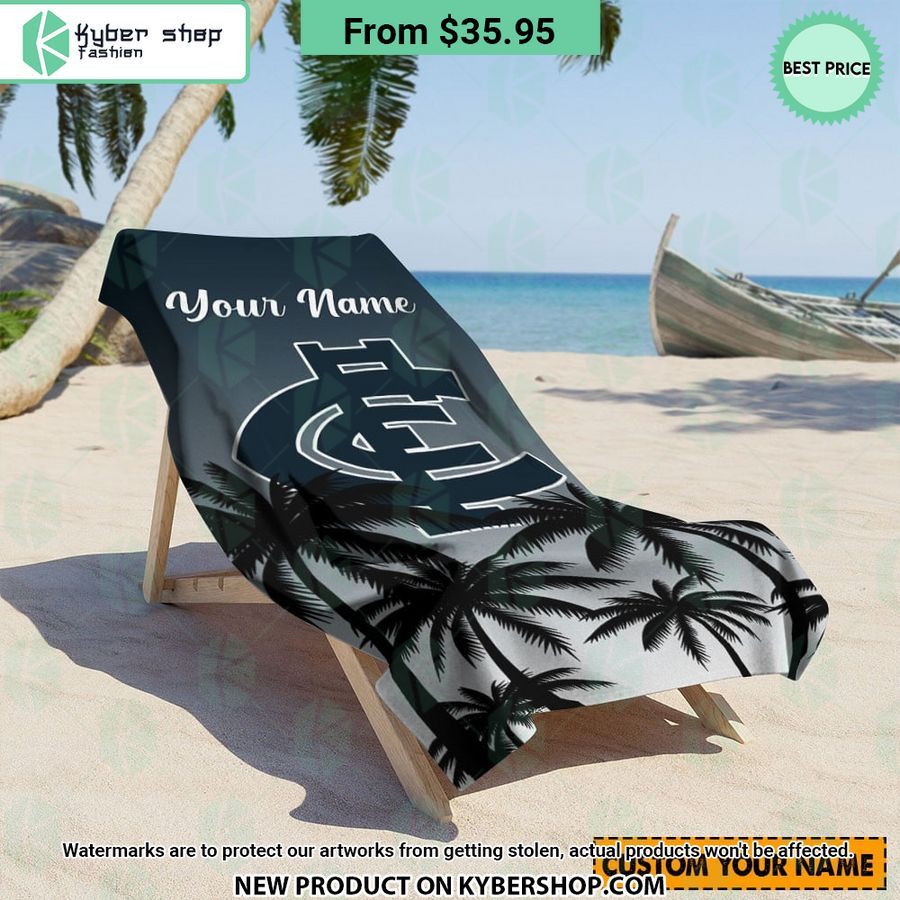Carlton FC CUSTOM Beach Towel