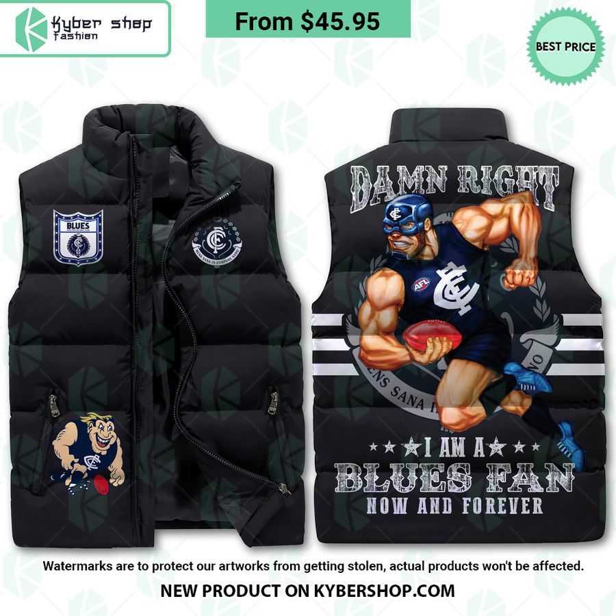 Carlton Football Club Puffer Down Jacket