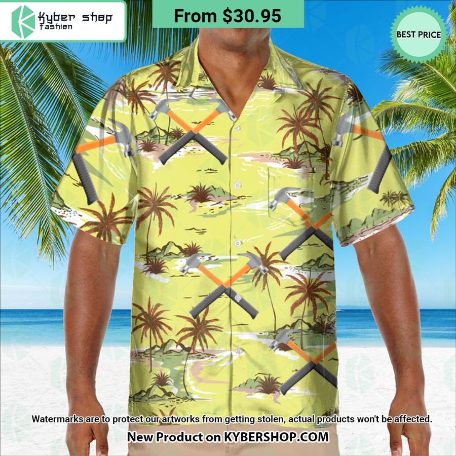 Carpenter Tools Hawaiian Shirt