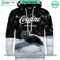 Cat Cocaine Everywhere Hoodie