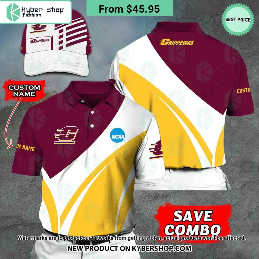 Central Michigan Chippewas CUSTOM Polo Shirt, Cap
