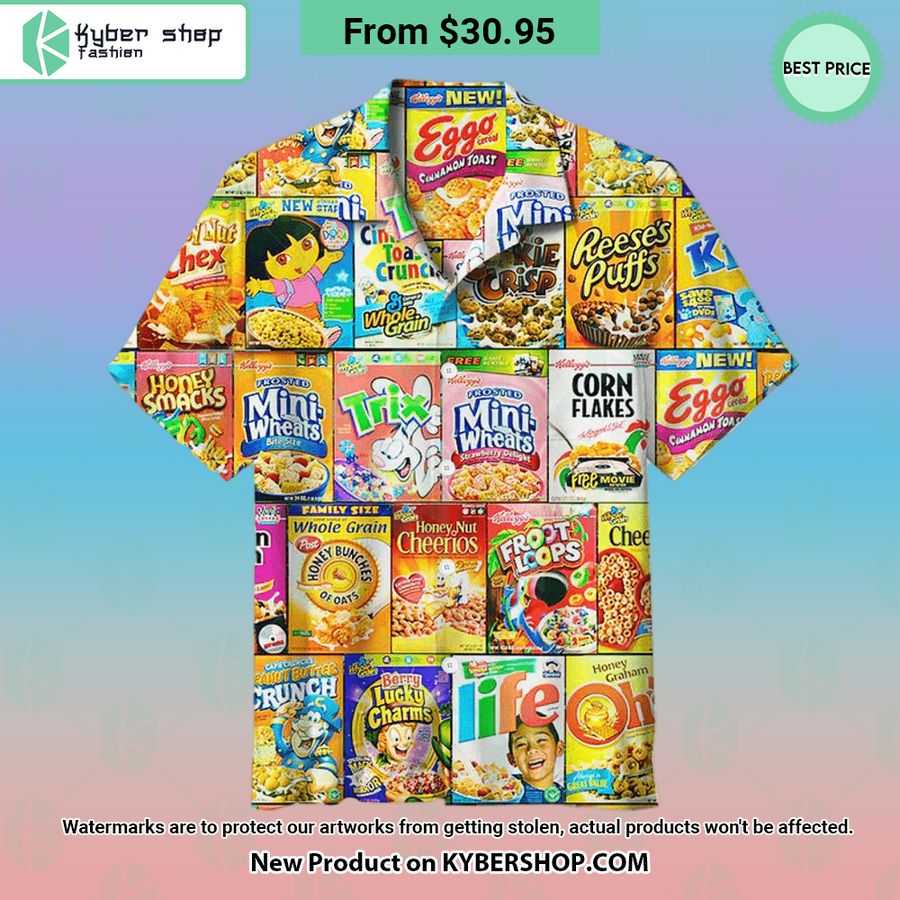 Cereal Box Hawaiian Shirt