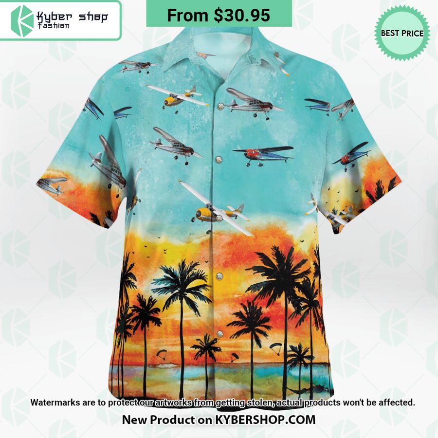 Cessna 195 Hawaiian Shirt