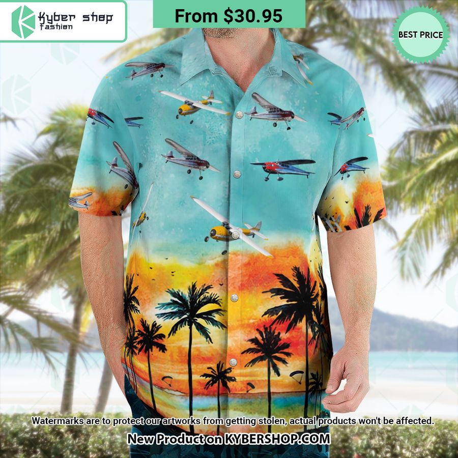 Cessna 195 Hawaiian Shirt