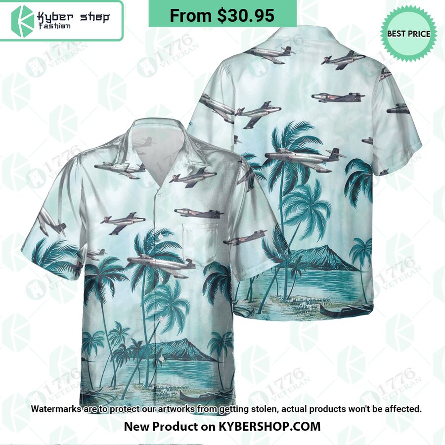 CF-100 Canuck Palm Hawaiian Shirt