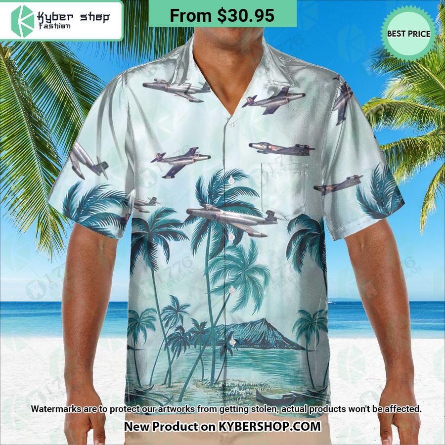CF-100 Canuck Palm Hawaiian Shirt