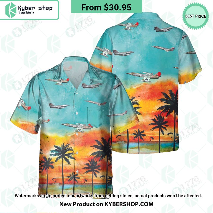 CF-104 Starfighter Sunset Hawaiian Shirt