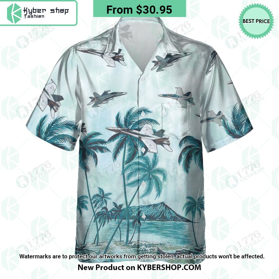 CF-188 Hornet Palm Hawaiian Shirt