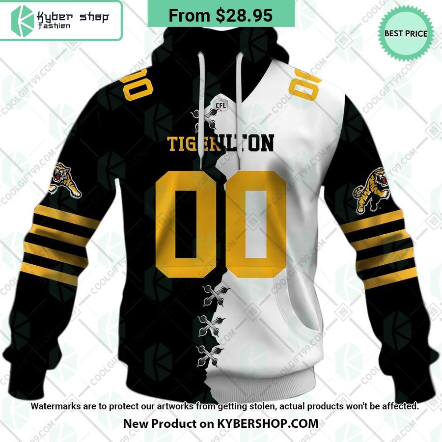 CFL Hamilton Tiger Cats Mix Jersey CUSTOM Hoodie