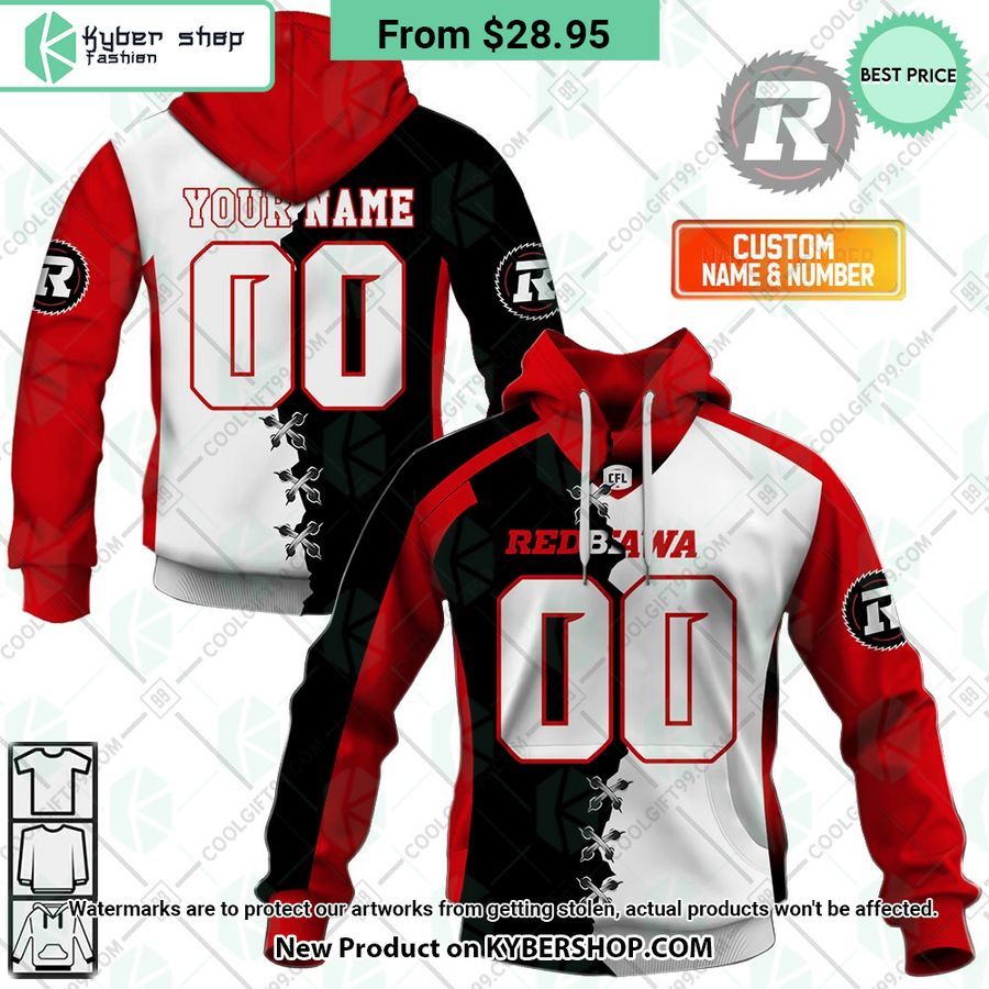 CFL Ottawa Redblacks Mix Jersey CUSTOM Hoodie