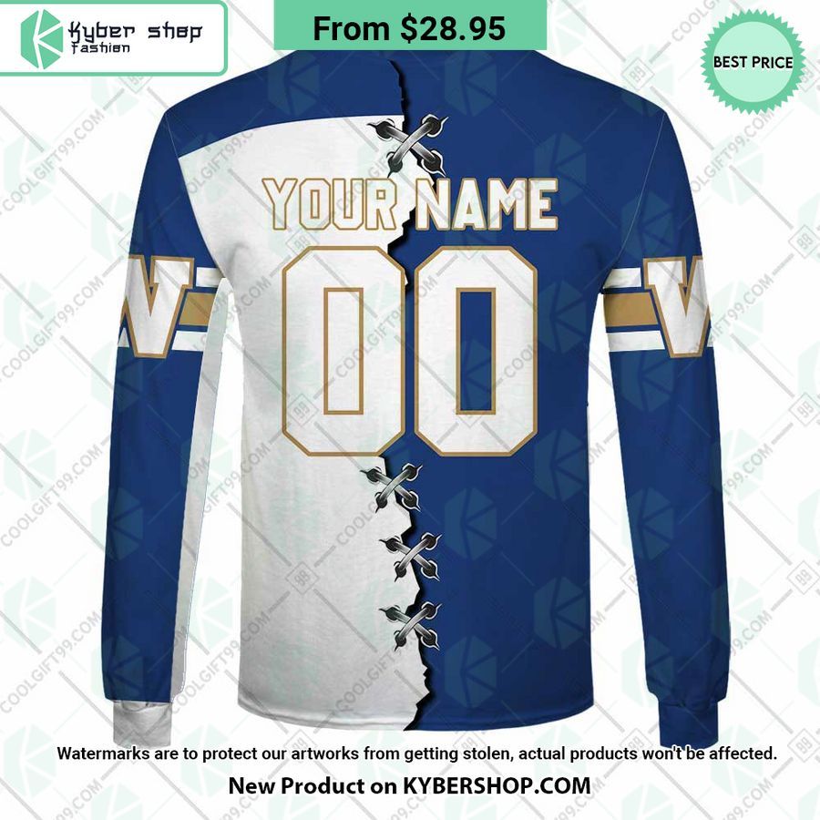 CFL Winnipeg Blue Bombers Mix Jersey Style CUSTOM Hoodie