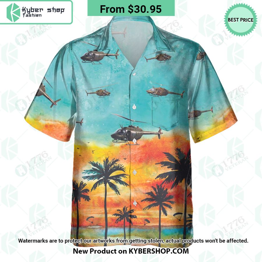 CH-136 Kiowa Sunset Hawaiian Shirt