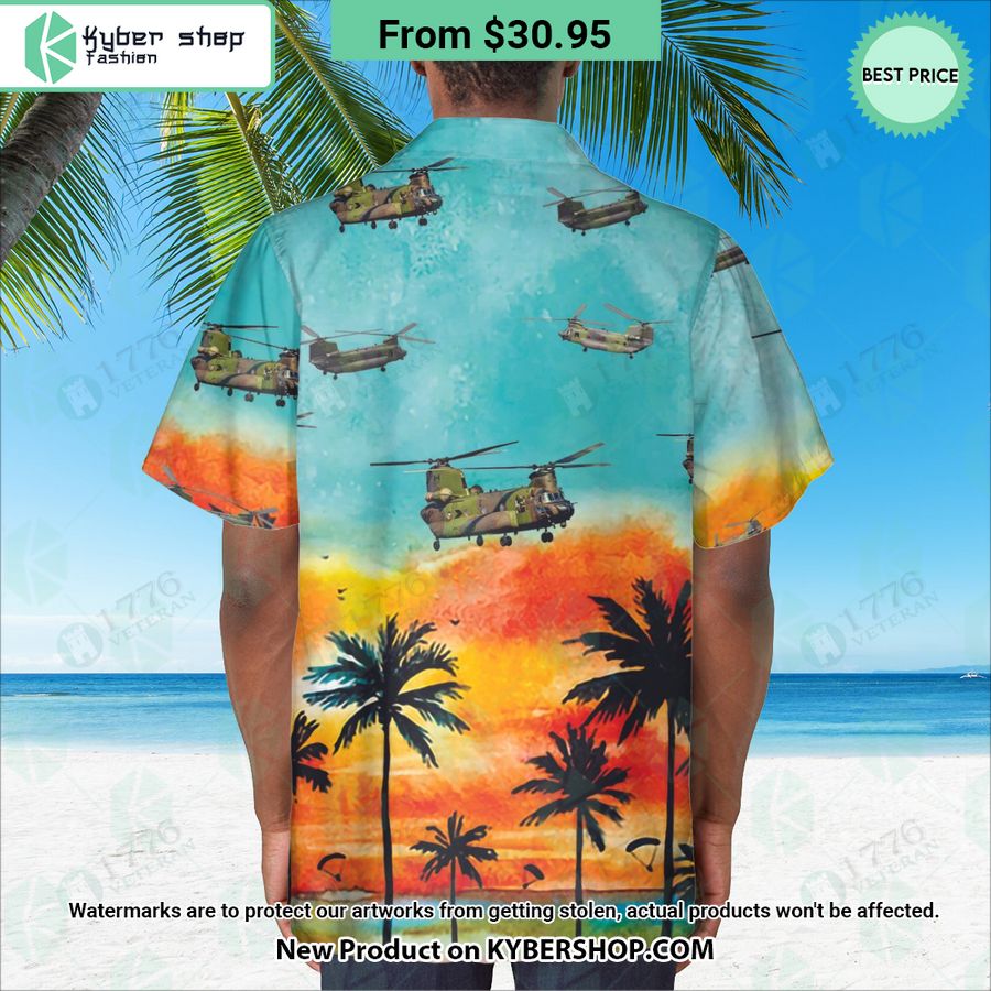 CH-147F Chinook Sunset Hawaiian Shirt