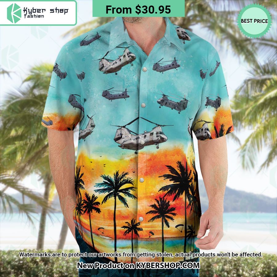 CH-46 Sea Knight Hawaiian Shirt