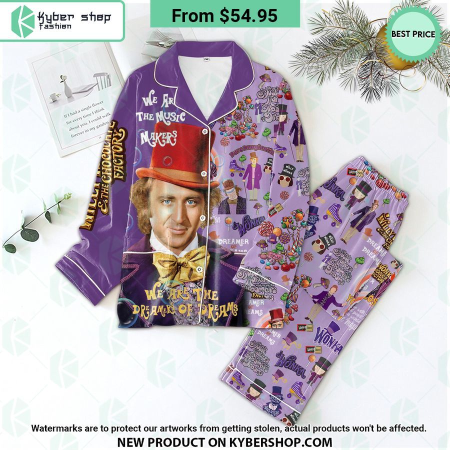 Charlie and the Chocolate Factory Willy Wonka Pajamas set