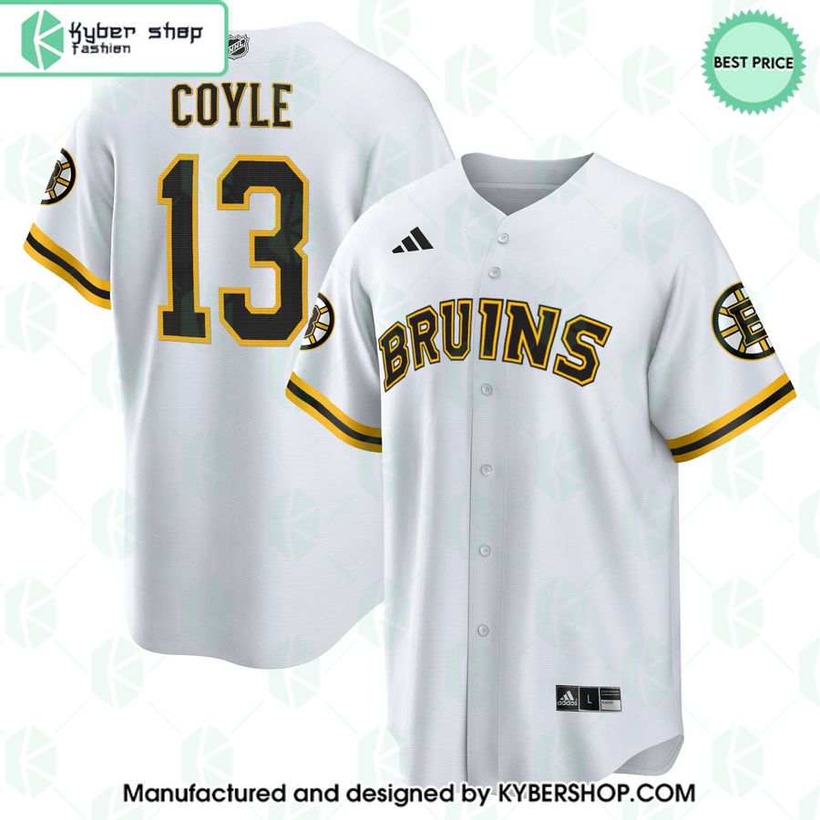 Charlie Coyle Boston Bruins Baseball Jersey