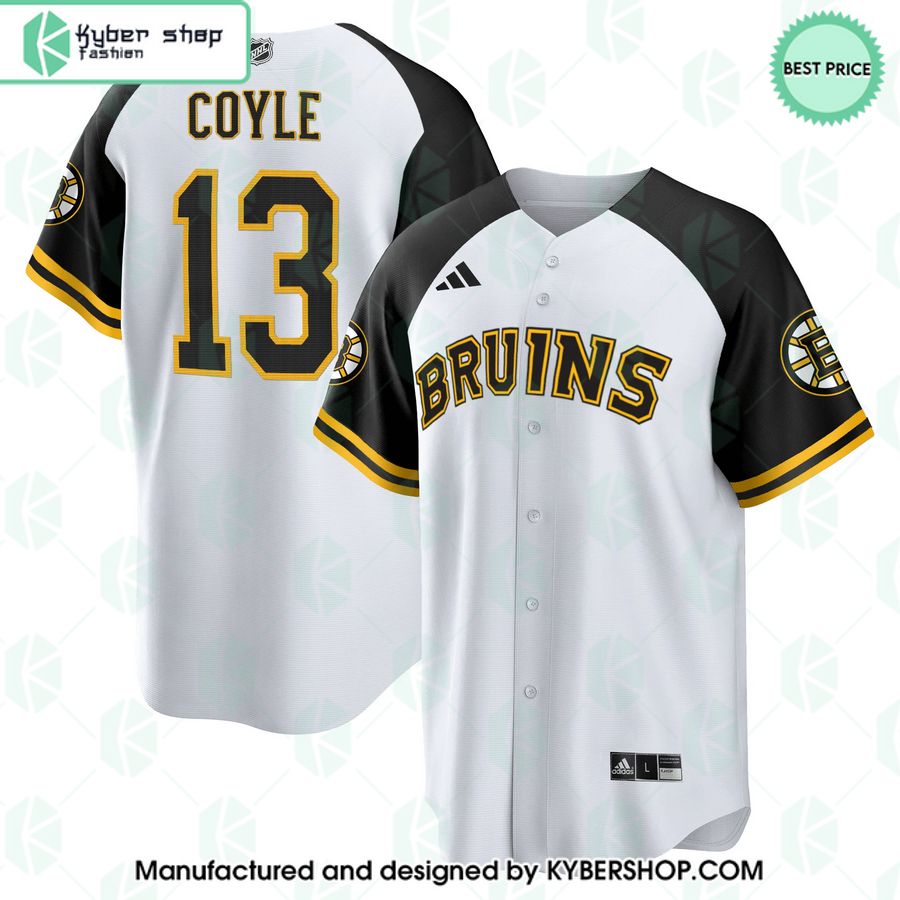 Charlie Coyle Boston Bruins Baseball Jersey