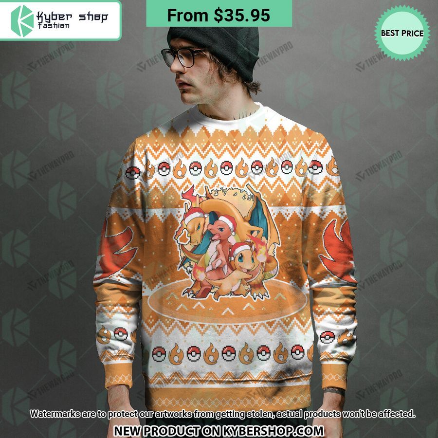Charmander Charmeleon Charizard CUSTOM Sweater